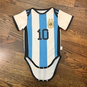 Messi Jersey Baby Onesie 12M Argentina 🇦🇷 Football Soccer ⚽️ Baby one piece